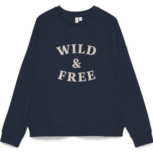 Vero Moda - Genesis - Sweater - Donkerblauw - Regular Fit