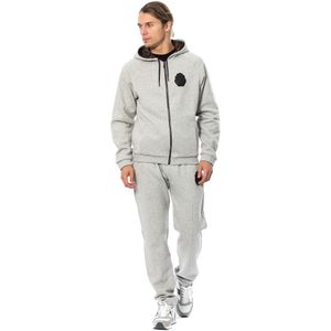 Billionaire Italian Couture Heren Grijs Katoenen Hooded Sweatsuit