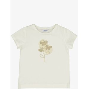 Mayoral - Basic - T-shirt - Creme - Meisjeskleding