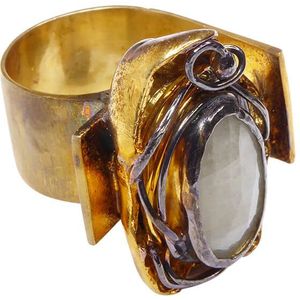 Christian Zilveren ring met maansteen