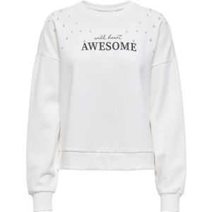 Only - Onljenna - Sweater - Off-white - Boxmodel - Ronde Hals