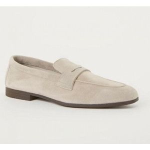Giorgio 25707 zandkleur suede instapper met leren zool