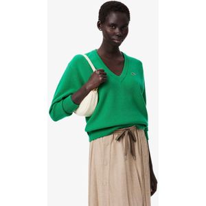 Lacoste - Relaxed Fit - Sweater - Fluorgroen - Gekaarde Wol