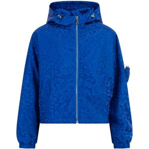 myMo - Overgangsjasje - Glanzend - Met Capuchon - Iriserende Grafische Print