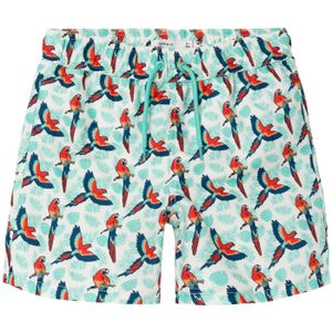 Name It Jongens zwemshort kinderen nkmzaddi papegaai print wit