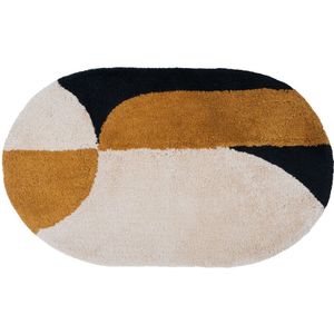 Veer Carpets Badmat bowie oker ovaal 50 x 80 cm