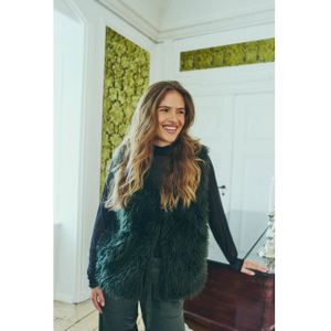 Freequent - Gilet - Groen - Polyester