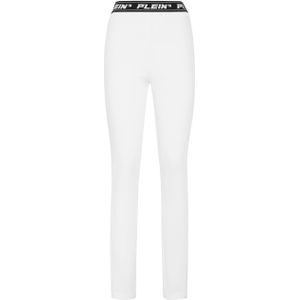 Philipp Plein - Denim Super High Waist Legging - Wit - Dames