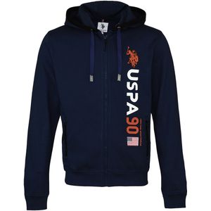 U.S. POLO ASSN. - Sweatvest - Donkerblauw - Met Capuchon - Lange Mouw
