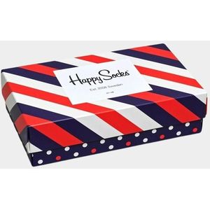 Happy Socks Cadeaubox sokken classic stripe gift box xstr08/6000