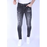 Local Fanatic Jeans met scheuren slim fit 1099