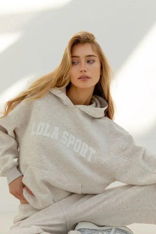 The Lola Club Harper sand hoodie -