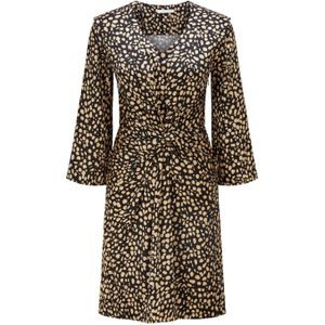 BOSS - C_Denot - Damesjurk - Multi kleur - Lange Mouwen - V-hals