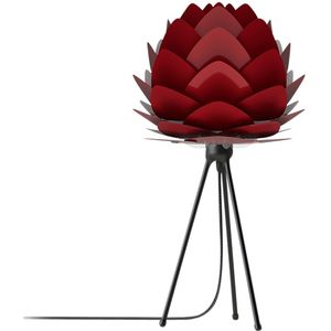 Umage Aluvia mini tafellamp ruby red met tripod zwart Ø 40 cm