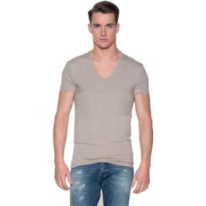 Slater Stretch t-shirt diepe v-hals 2-pack