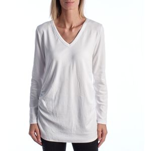 Modern positie T-shirt met V-hals en lange mouwen 719653 Dames