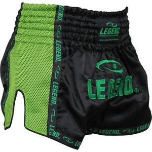 Legend Sports Kickboks broekje kids/volwassenen groen mesh