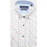 Bos Bright Blue R.b. boston casual hemd korte mouw regular fit 416670/929