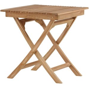 Nest Outdoor Joan inklapbare houten tuintafel naturel 70 x 70 cm