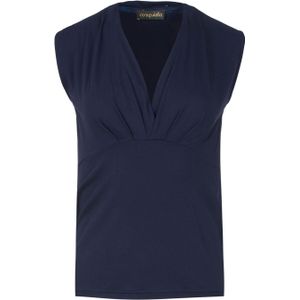 CONQUISTA - Imitatiewikkeljurk - Donkerblauw - Mouwloos