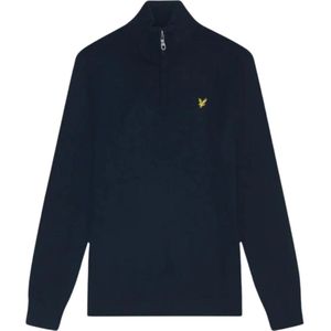 Lyle and Scott Lyle&scott cotton merino quarter zip truien kn2112vc