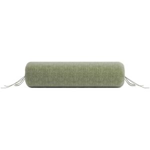 Zo!Home Kussensloop lino pillowcase army green 25 x 90 cm