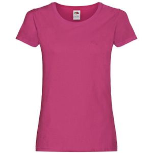 Fruit of the Loom - Dames - T-shirt - 100% Katoen - Crew Neck - Oeko-Tex Standaard 100 Gecertificeerd