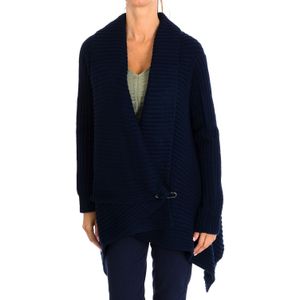 Gebreid vest met veiligheidsspeldsluiting 8515 dames