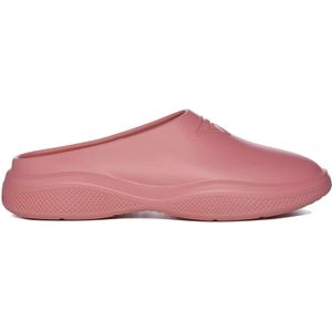 Prada - Muiltjes - Roze - 100% Rubber - Ronde Neus
