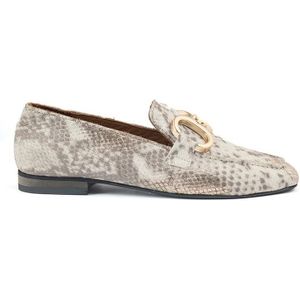 Babouche Loafers met snake print