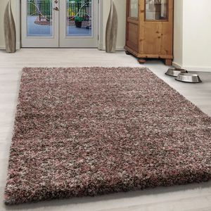 Muratap Rainbow soft shaggy hoogpolig vloerkleed beige / 80x150 cm