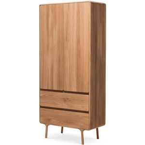 Gazzda Fawn wardrobe houten kledingkast naturel 200 x 90 cm