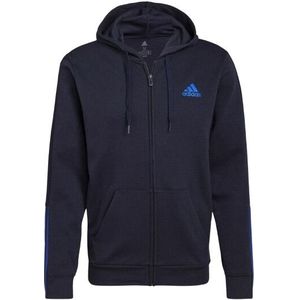 Adidas - Essentials Dubbel Full Zip Hoodie - Heren - Zwart