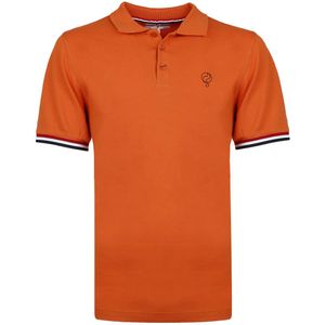 Q1905 Polo shirt bloemendaal roest oranje