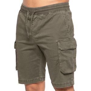 Enzo - Heren Cargo Korte Broek - Khaki