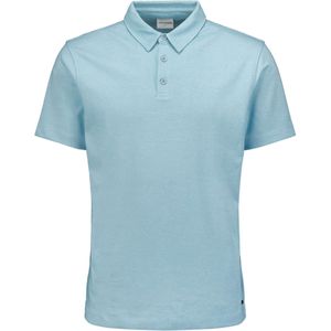 No Excess Polo korte mouw 2 coloured pique aqua