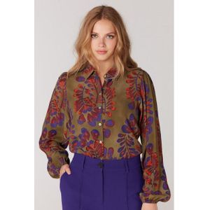 JANSEN AMSTERDAM - Wop722 - Blouse - Multi Green