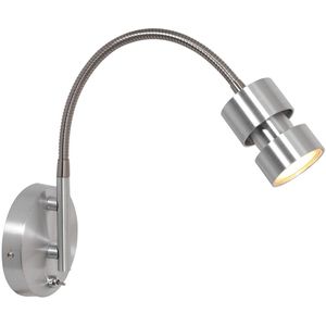Steinhauer Moderne wandlamp - metaal modern gu10 l: 15cm voor binnen woonkamer eetkamer zilver