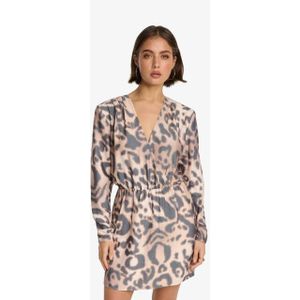 Alix The Label - Jaguar Fake Wrap Jurk - Animal - Dames