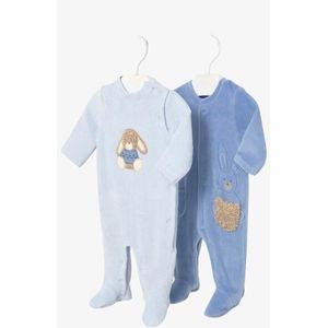 Mayoral Jongens boxpakjes 2 piece velour sky cloud