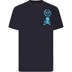 T-shirt - Wit - Skull&Bones - V-hals