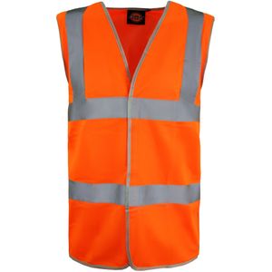 Dickies - Hi-Vis - Reflecterend Vest - Oranje - Verkeersveiligheid Heren