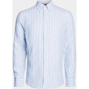 Tommy Hilfiger Casual hemd lange mouw dc bold linen stripe shirt mw0mw34646/0a4