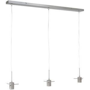 Steinhauer Moderne hanglamp - metaal modern e27 l: 100cm voor binnen woonkamer eetkamer zilver