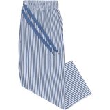By Louise Dames capri korte pyjama set wit/blauw gestreept