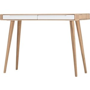 Gazzda Ena dressing table houten kaptafel whitewash 110 x 42 cm