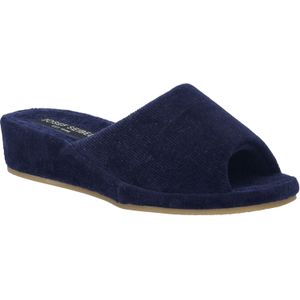 Josef Seibel - Marseille - Pantoffels - Marineblauw - Katoen Textiel