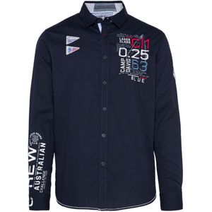 Overhemd - Laser Sailing - Katoen - Logoprint - Lange Mouw - Regular Fit