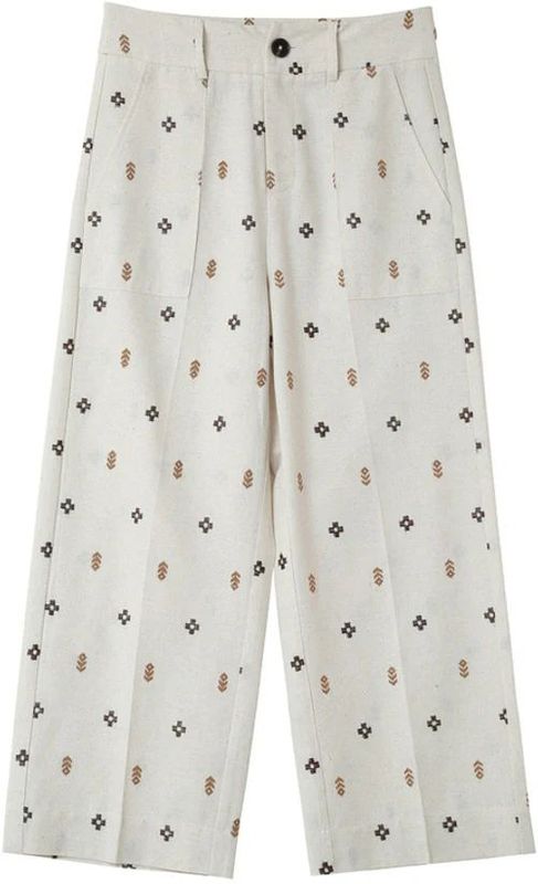 Grace & Mila Linnen pantalon met print messina