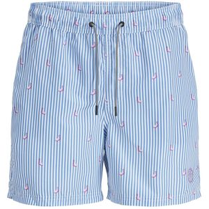 Jack & Jones Heren zwemshort gestreept blauw